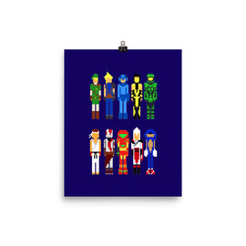 Press Blocks Pixel Art - 8x10 Poster