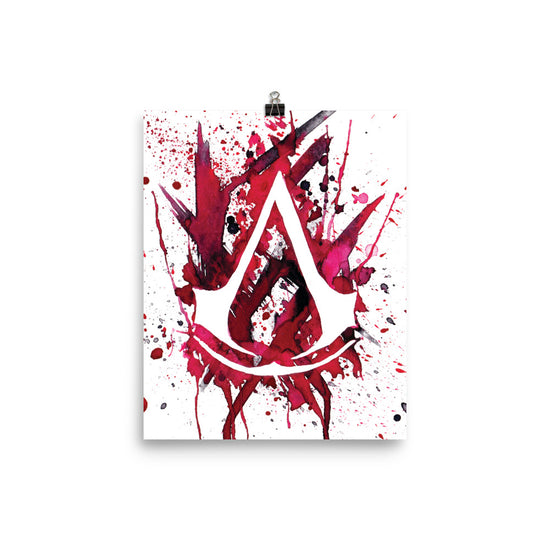 Creed Crest - Splatter - 8" x 10" Print